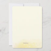 水彩誕生日招待状 招待状 (裏面)