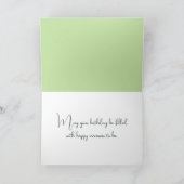 水彩誕生日猫インデイジー カード (内部)