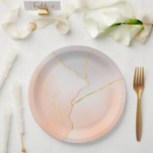 水彩誕生日紙プレート