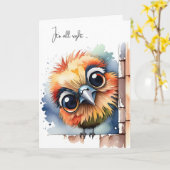 水彩誕生日考えズ・オブ・ユー カード (黄色い花)