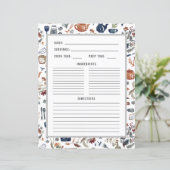 水彩調理器具 |レシピバインダーページ (スタンド正面)