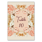 水彩豊かなブーケ テーブルナンバー (正面)