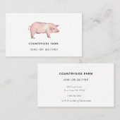 水彩豚名刺 名刺 (正面/裏面)