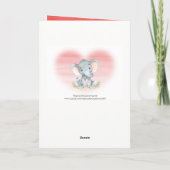 水彩象ガールありがとう サンキューカード (裏面)