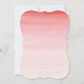 水彩象ガールベビーシャワー 招待状 (裏面)