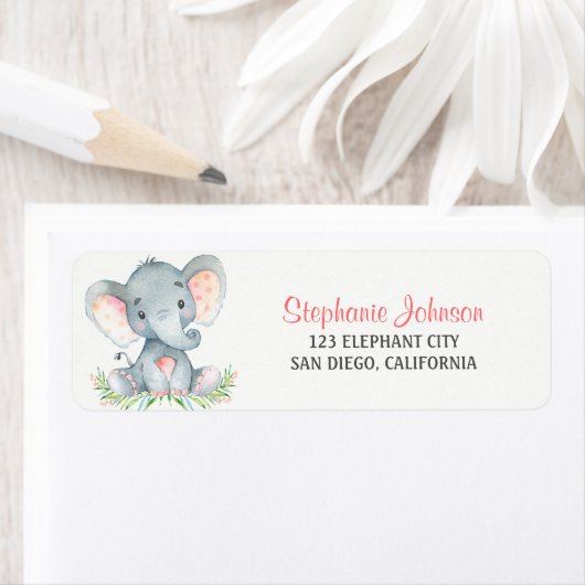 水彩象ガール ラベル (インサイチュ)