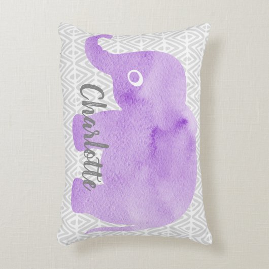 水彩象シボリ初期のシェブロン アクセントクッション (正面(垂直))