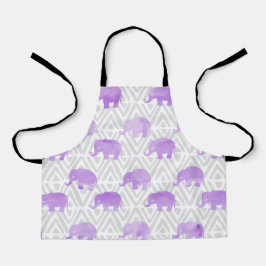 水彩象シボリ初期のシェブロン エプロン