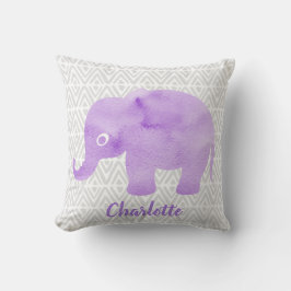 水彩象シボリ初期のシェブロン クッション