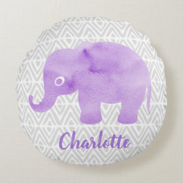 水彩象シボリ初期のシェブロン ラウンドクッション