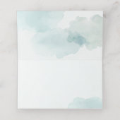 水彩象ツインズボーイガールベビーシャワー プレイスカード (内部開封)