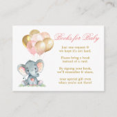 水彩象バルーンベビー エンクロージャーカード (正面)