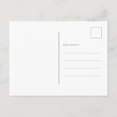 水彩象ベビーシャワー葉書 インビテーションポストカード (裏面)