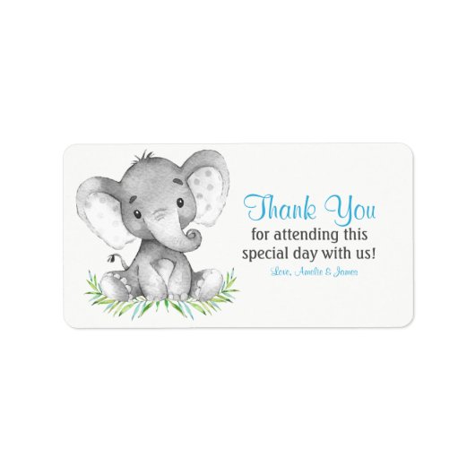 水彩象ボーイサンキュー ラベル (正面)