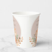 水彩象ボーホサファリ 紙コップ (右)