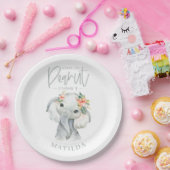 水彩象小ピーナッツ誕生パーティー ペーパープレート (パーティー)