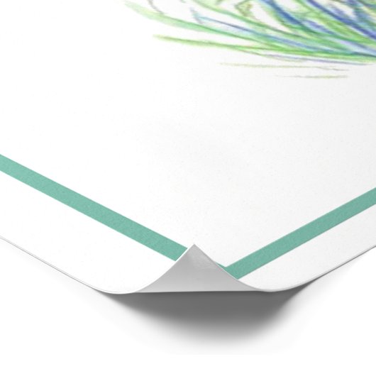 水彩象自然 ポスター (角)