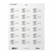 水彩象 ラベル (フルシート)