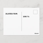 水彩貝のビーチ ポストカード (裏面)