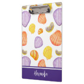 水彩貝の名前のクリップボード クリップボード (左)