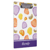 水彩貝の名前のクリップボード クリップボード (右)