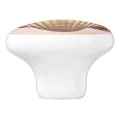 水彩貝殻かわいい背航海の景海 セラミックノブ (側面)