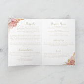 水彩貝殻の折り畳み招待状 招待状 (内部)