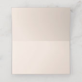 水彩貝殻の結婚テーブル番号 プレイスカード (内部開封)