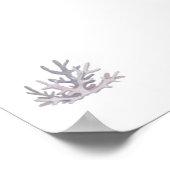 水彩貝殻プリント ポスター (角)