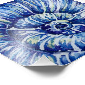 水彩貝殻写真プリント フォトプリント            (角)