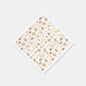 水彩貝殻 スタンダードカクテルナプキン (角)