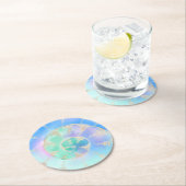 水彩貝殻 ラウンドペーパーコースター (インサイチュ)