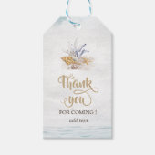 水彩貝類、海 ギフトタグ (正面)