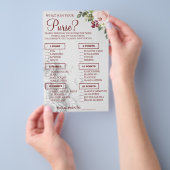 水彩財布の中に何が入っているかシャワーゲームカード チラシ (ハンドル)