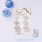 水彩財布の中に何が入っているかシャワーゲームカード チラシ (シングル)