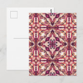 水彩赤あずり城スペインの瓦 ポストカード (正面/裏面)