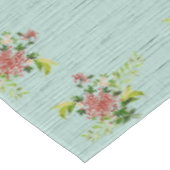 水彩赤いガーベラデイジー（緑60インチx 104付） テーブルクロス (アングル)