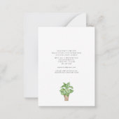 水彩赤いドアの引っ越しました移動 ノートカード (裏面)