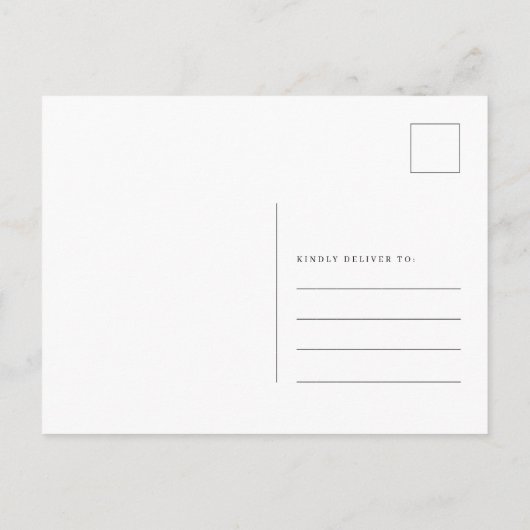 水彩赤いドア引っ越しました新しいアドレス移動 案内ポストカード (裏面)