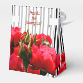 水彩赤いバラケンタッキー州ダービー馬ストライプテント フェイバーボックス (裏面サイド)