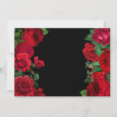 水彩赤いバラ甘い16 サンキューカード (裏面)