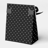 水彩赤いポピーと白黒水玉模様 フェイバーボックス (裏面サイド)