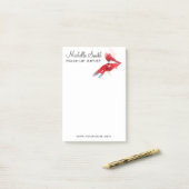 水彩赤い唇と口紅のメイクアップブランディング ポストイット (デスク上)