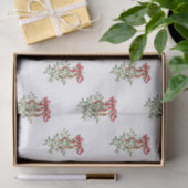 水彩赤い弓ミスタルトークリスマス 薄葉紙 (ギフト)