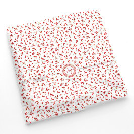 水彩赤い果実ローズヒップパターン。 薄葉紙