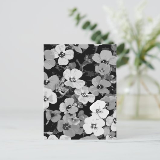 水彩赤い花2 シーズンポストカード (スタンド正面)