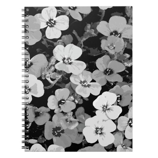 水彩赤い花2 ノートブック (正面)