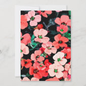 水彩赤い花 カード (正面)