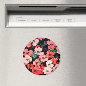 水彩赤い花 マグネット (インサイチュ (食洗機))