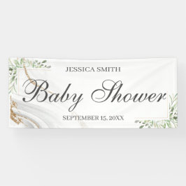 水彩赤ちゃんシャワーサインのバナー 横断幕